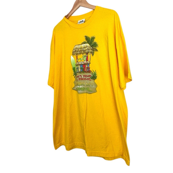 Jimmy Buffett Margaritaville Cayman Island Yellow T-Shirt 2XL - Picture 5 of 10